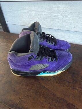 Nike Air Jordan 5 Suede High-Top Sneakers